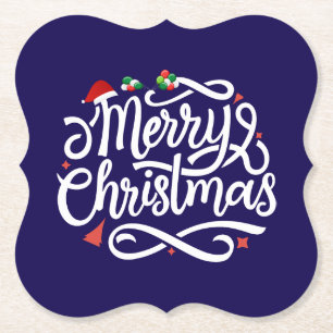 Posavasos De Papel Feliz Navidad-61039