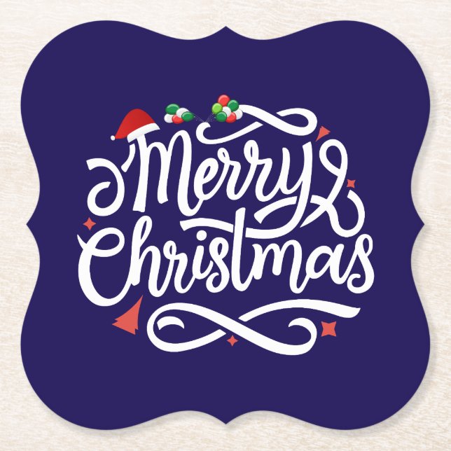 Posavasos De Papel Feliz Navidad-61039 (Anverso)