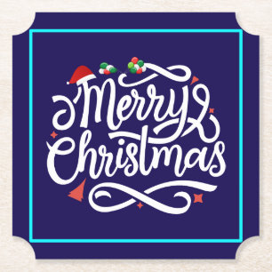 Posavasos De Papel Feliz Navidad-61039