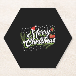 Posavasos De Papel Feliz Navidad - Diseño de Navidades