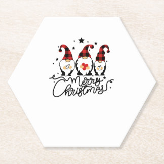 Posavasos De Papel feliz navidad gnomes