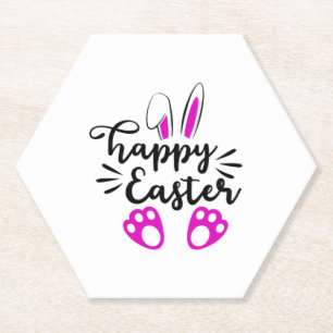 Posavasos De Papel Feliz Pascua