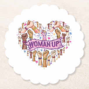 Posavasos De Papel Feminismo Fuerte empoderamiento feminista Feminis