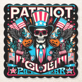 Posavasos De Papel Festival de Espíritu Americano al Estilo del Arte 