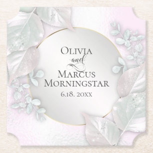 Posavasos De Papel Fiesta Coasters Wispy Pink Shimmer