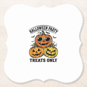 Posavasos De Papel Fiesta de Calabaza de Halloween Camiseta Vintage J