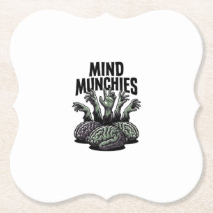 Posavasos De Papel Fiesta de Cerebros de No Muertos Manos de Zombi Vi