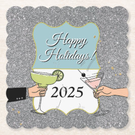 Posavasos De Papel Fiesta de cóctel, conversaciones sofisticadas, beb