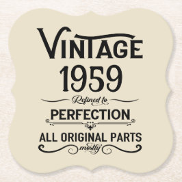 Posavasos De Papel Fiesta de cumpleaños 65 de la época de cosecha per