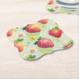 Posavasos De Papel Fiesta de cumpleaños de patrones de arcoiris de fr