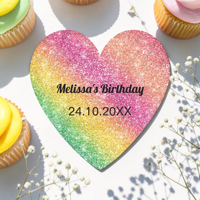 Posavasos De Papel Fiesta de Cumpleaños Destello Verde Amarillo Rosa (Subido por el creador)