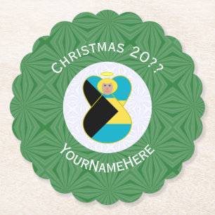 Posavasos De Papel "Fiesta de Navidades bahameños rubios inspirados e