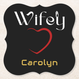 Posavasos De Papel Fiesta del aniversario del Boda Wifey