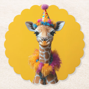 Posavasos De Papel Fiesta Giraffe Extravaganza