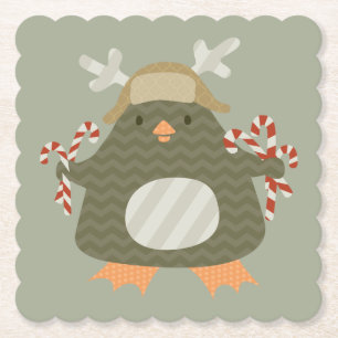 POSAVASOS DE PAPEL FIESTA PENGUIN