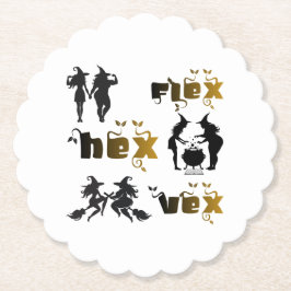 Posavasos De Papel Flex. Hex. Vex. Body Positive & Diverse Witches