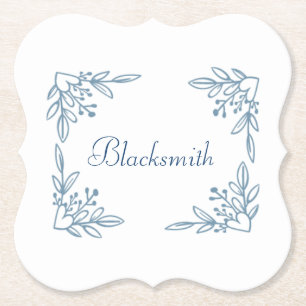 Posavasos De Papel Flor Apellidos Coasters