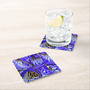 Posavasos De Papel Flor de iris púrpura