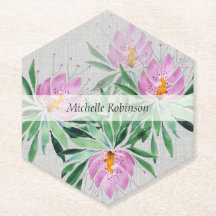 Flor de Loto en Acuarela Personalizada Profesional