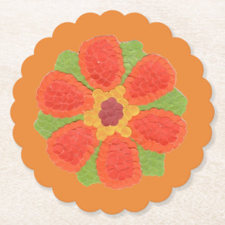 Posavasos De Papel Flor Dotty Scalloped