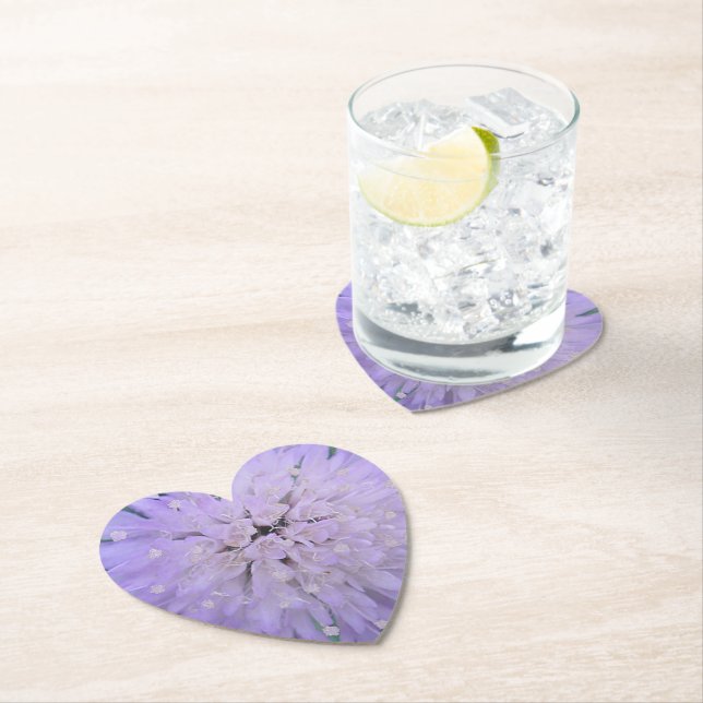 Posavasos De Papel Flor morada (In situ)