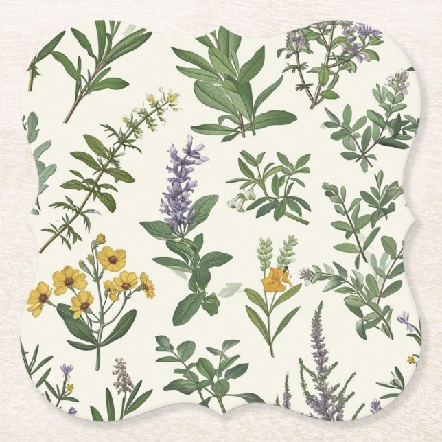 Posavasos De Papel Floral Flsom Coaster (Anverso)