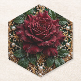 Posavasos De Papel Floral Gótico Victoriano