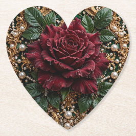 Posavasos De Papel Floral Gótico Victoriano