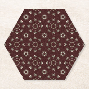Posavasos De Papel Floral Kabul Coffee Light