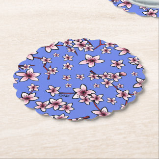 Posavasos De Papel Florecimiento de cerezos en KiniArt