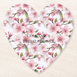 Posavasos De Papel Flores de cerezo rosadas hermosas para despedida d