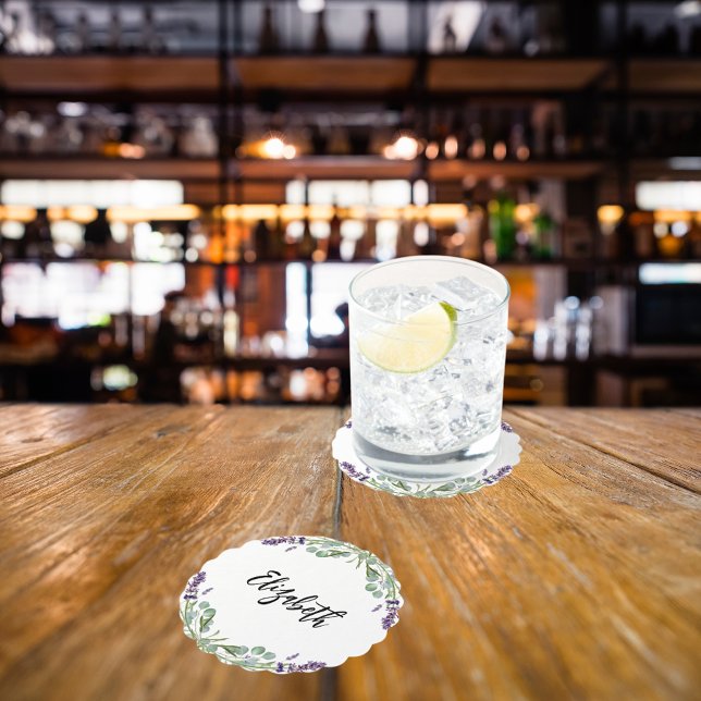 Posavasos De Papel flores de lavanda vegetación de eucalipto nombre (Subido por el creador)