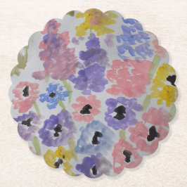 Posavasos De Papel Flores salvajes de verano