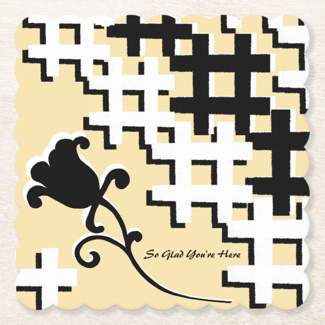 Posavasos De Papel Flower Trellis Coaster (Anverso)