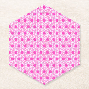 Posavasos De Papel Fondo de patrón floral corto