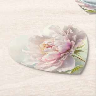 Posavasos De Papel Fondo floral. Florecimiento de primavera
