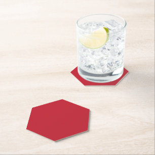 Posavasos De Papel Fondo Rojo Oscuro 