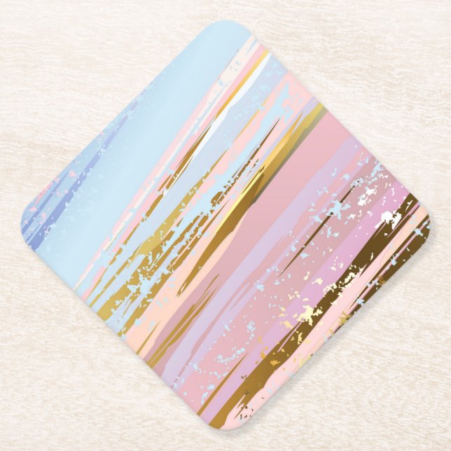 Posavasos De Papel Fondo rosa texturizado (Anverso)