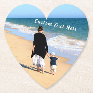 Posavasos De Papel Foto y texto personalizado - Su propio diseño - Du