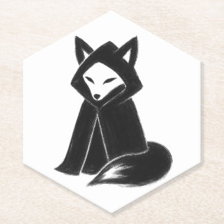 Posavasos De Papel Fox en la ropa - Un animal misterioso en la escori