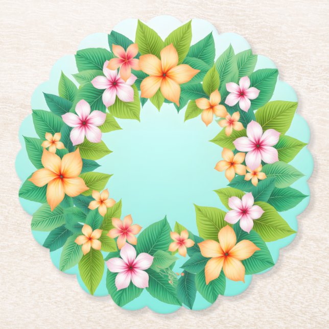 Posavasos De Papel Frangipani Dreamscape (Anverso)