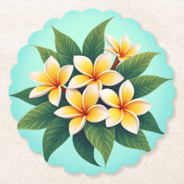 Posavasos De Papel Frangipanis Golden Glow