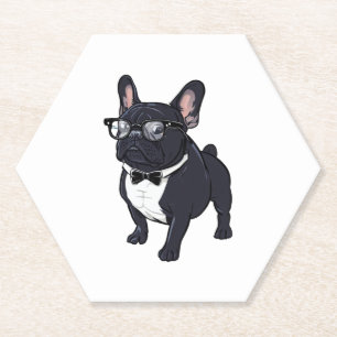 Posavasos De Papel Franquicia en Tuxedo con lentes
