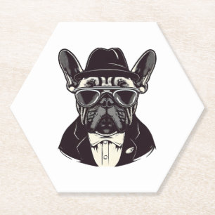 Posavasos De Papel Frenchie The Gangster