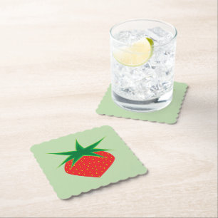 Posavasos De Papel Fresas de papel