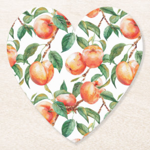Posavasos De Papel Frutas Melocotones