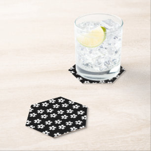 Posavasos De Papel Fundido patrón de pelota de fútbol