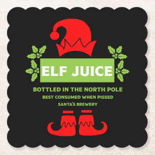 Posavasos De Papel Funny Navidades Beer Labels