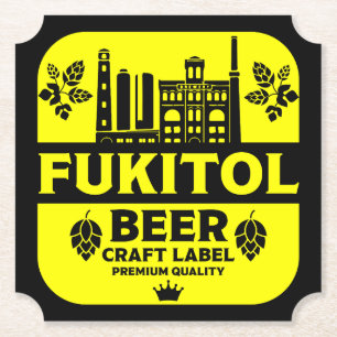 Posavasos De Papel Funny Navidades Beer Labels