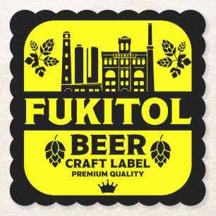 Posavasos De Papel Funny Navidades Beer Labels